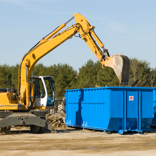 are there any restrictions on where a residential dumpster can be placed in Evart MI